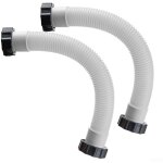 Lot de 2 tuyaux de pompe de filtre  sable de piscine, tuyau d'interconnexion avec crous pour intex, ...