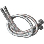 Lot de 2 tuyaux de raccordement g3 / 8 x m10 - tuyau flexible 3 / 8'' - en acier inoxydable - rallonge ...