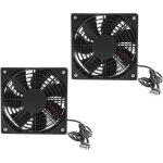 Lot de 2 ventilateurs de botier d'ordinateur ultra silencieux et silencieux 5 v usb