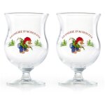 Lot de 2 verres la chouffe - verres � bi�re belges 33 cl - mod�le officiel