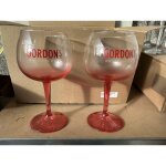 Lot de 2 verres gin gordon?s rouge - 60 cl - verres � gin - neufs