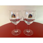 Lot de 2 verres leffe - 25 cl - verres � bi�re neufs