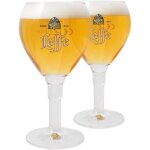 Lot de 2 verres leffe - 33 cl - verres � bi�re belges