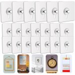 Lot de 20 adhesif accroche tableau sans percer, attache cadre adh�sif crochets pour accroche cadres photo, ...