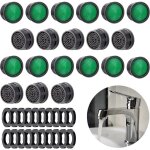 Lot de 20 a�rateurs de robinet, pi�ces de rechange avec joint de cache de robinet, limiteur de d�bit, ...