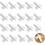 Lot de 20 amortisseurs de porte amortisseur porte placard armoire tiroir pare - chocs tampons souple ...