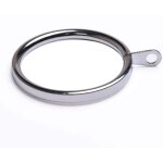 Alovez - lot de 20 anneaux de tringle  rideaux en mtal argent avec ?illets de fixation, grands anneaux ...
