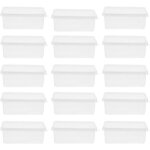 Feiyue - lot de 20 botes  tiramisu avec couvercles, botes  gteaux mousse transparentes, botes  ...