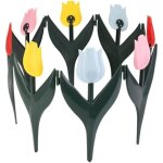 Lot de 20 bordures de jardin embotables en plastique en forme de tulipe, disponibles en 4 couleurs, ...