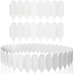Lot de 20 bordures de jardin en plastique, 3 m, flexibles, pour jardin, parterre de fleurs, mini - clture ...