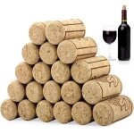 Lot de 20 bouchons en lige naturel pour bouteilles de vin et bire - bouchons en bois tendre pour bouteilles ...
