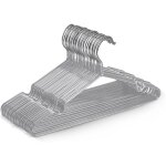 Lot de 20 cintres en m�tal recouvert de caoutchouc gris de haute qualit�, 30 x 17 x 0, 35 cm, gain de ...