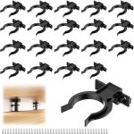 Lot de 20 clips pour plinthes de cuisine, avec 50 vis, support de plinthe de salle de bain pour pieds ...