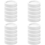 Lot de 20 couvercles de rechange r�utilisables et anti - fuites pour bocaux mason et bocaux de conserve ...