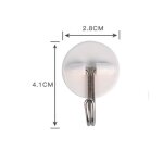 Sollbry - lot de 20 crochets ronds en plastique pour plafond, petits crochets autocollants pour suspendre ...