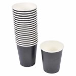 Lot de 20 gobelets en carton noir