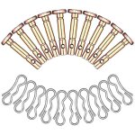 Lot de 20 goupilles de cisaillement et goupilles pour fraise à neige 738 - 04124a, 714 - 04040 Lot de 20 goupilles de cisaillement et goupilles pour fraise à neige 738 - 04124a, 714 - 04040
