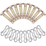 Lot de 20 goupilles de cisaillement et goupilles pour fraise � neige 738 - 04124a, 714 - 04040
