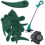 Lot de 20 lames en plastique de rechange pour coupe bordure, lame plastique coupe bordure, lame coupe ...