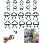 Lot de 20 pinces de jardin r�glables, pinces de support de cravate de plante r�utilisables, pinces de ...