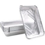 Lot de 20 plateaux de cuisson jetables en aluminium pour barbecue � gaz, charbon de bois et four, pour ...