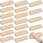 Lot de 20 porte - cartes en bois multifonctionnels pour menus, photos, num�ros de table et mariage
