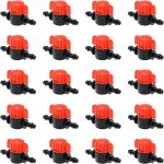 Lot de 20 vannes d'arr�t avec ardillon - irrigation goutte � goutte - - avec 4 mm id et 7 mm ad - pour ...