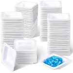 Lot de 200 petites barquettes de pes�e jetables en plastique de 7 ml pour balance, barquettes de pes�e ...