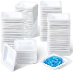 Lot de 200 petites barquettes de pes�e jetables en plastique de 7 ml pour balance, barquettes de pes�e ...