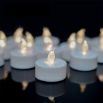 Lot de 24 bougies led bougies cr2032 piles bougies, bougie chauffe - plat sans flamme claire vacillante ...
