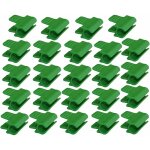 Lot de 24 clips en plastique pour serre, filet, tuteur diamètre extérieur de 11 mm Lot de 24 clips en plastique pour serre, filet, tuteur diamètre extérieur de 11 mm