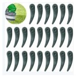 Lot de 24 lames de rechange pour tondeuse bosch durablade art 23 - 18 li art 26 - 18 li, vert zy trimec ...