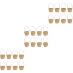 Feiyue - lot de 24 paniers de rangement tisss miniatures pour fleurs, emballage cadeau de fte, jouet, ...