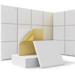 Lot de 24 panneaux acoustiques autocollants 30x30 cm ? isolation phonique murale en polyester