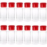 Lot de 24 salire et poivrire, distributeur d'assaisonnement, bouteilles de condiments, rouge