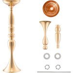 Mophorn - lot de 24 vases  fleurs de mariage de 50 cm de haut, pice matresse de mariage en mtal, ...