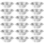 Lot de 25 moules  tartelettes en alliage d'aluminium, de forme ronde, rutilisables, pour cupcakes, ...