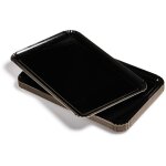 Lot de 25 plateaux traiteur noir