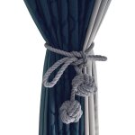 Lot de 2pcs embrasses pour rideaux avec deux boules fait à la main attache de rideau en corde tressé ... Lot de 2pcs embrasses pour rideaux avec deux boules fait à la main attache de rideau en corde tressé ...