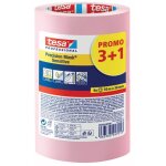 Tesa - lot 3 + 1 gratuit adhsif de masquage prcision dlicat rose 50mx38mm batiment