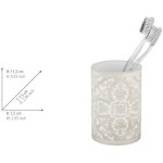 Accessoires de salle de bain wenko ortezzano gris 3 pi�ces ensemble accessoires salle de bain en polyresine ...