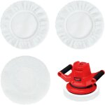 Lot de 3 accessories tampon de polissage en laine d'agneau, pads de polissage, (� 225 mm, accessoire ...