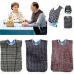 Lot de 3 bavoirs pour adultes avec ramasse - miettes ? bavoir lavable pour adulte, grand adulte