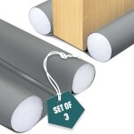 Lot de 3 boudins de porte isolants coupe froid d�coupables 96cm gris