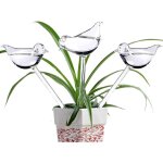 Lot de 3 boules d'arrosage en verre avec picots auto - arrosants en forme d'oiseau pour plantes d'int�rieur ...