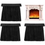 Lot de 3 brosses de chemin�e, chemin�e plastique durable avec poign�e et fibres de coco douces pour nettoyage ...