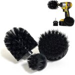 Lot de 3 brosses pour perceuse �lectrique, id�ales pour le nettoyage des sols, briques, toilettes, baignoires, ...
