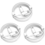 Lot de 3 c�bles usb c vers usb c pour apple, 1, 8 m, 60 w, cordon de charge rapide usbc / type - c compatible ...
