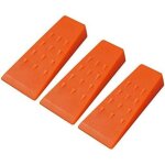 Lot de 3 cales d'abattage en plastique pour tron�onneuse - coins de fendage de 5, 5  pour bois, accessoires ...