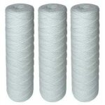 Lot de 3 cartouches filtrantes bobin�es 10 pouces ? filtration s�diments jusqu'� 5 microns ? dur�e de ...